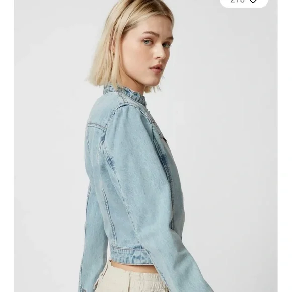 NWT Lioness Bella Denim Moto Jacket from Urban Outfitters - Picture 5 of 7